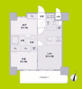 Ｌｏｕｉｓ　Ｒｅｓｉｄｅｎｃｅ　弁天町 間取り