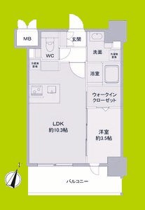 Ｌｏｕｉｓ　Ｒｅｓｉｄｅｎｃｅ　弁天町 間取り