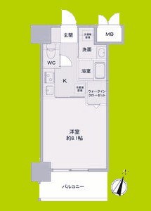 Louis Residence 弁天町 間取り