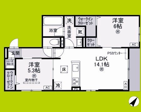 スペチアーレ太子橋 間取り