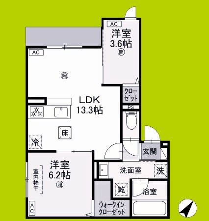 スペチアーレ太子橋 間取り