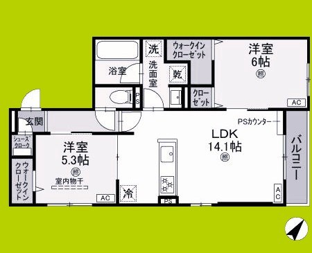 スペチアーレ太子橋 間取り