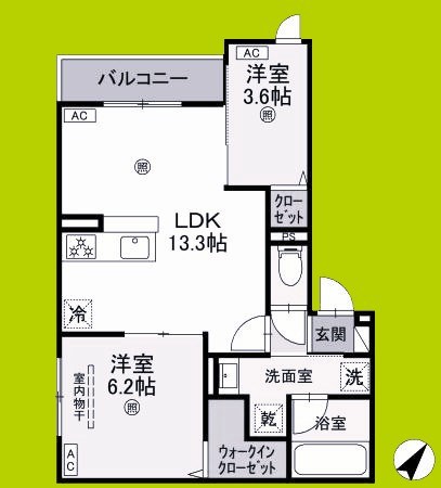 スペチアーレ太子橋 間取り