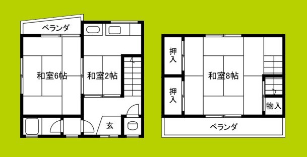 湯里1丁目借家 間取り