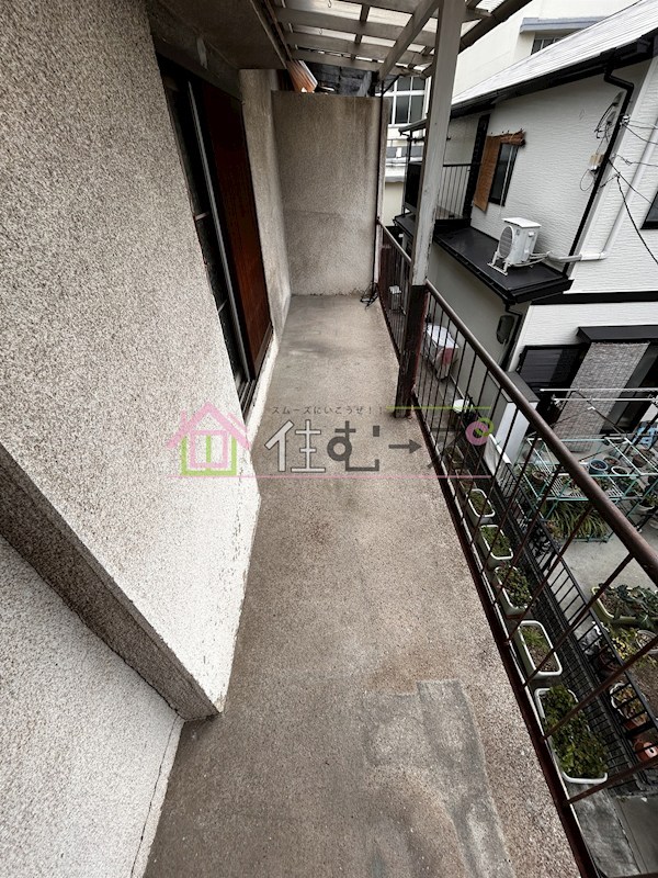 湯里1丁目借家 ベランダ