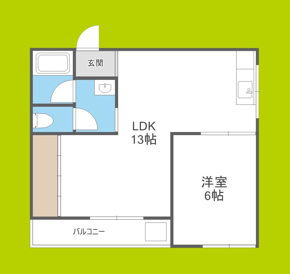 公園南ハイツ司 間取り