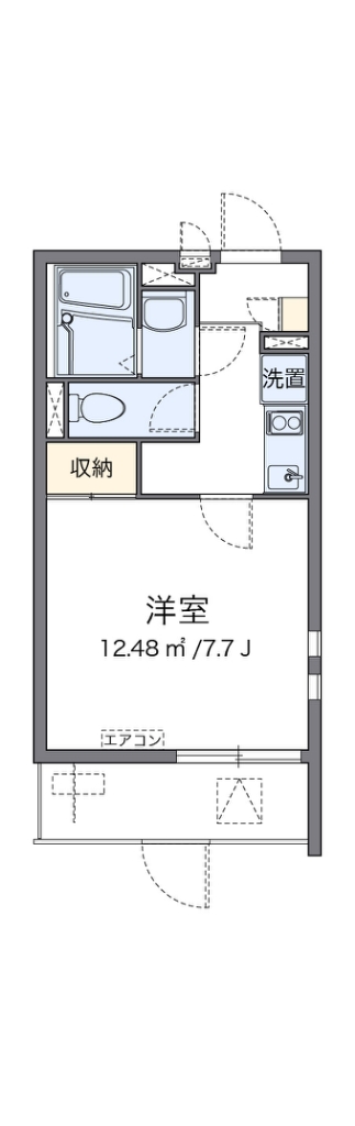 クレイノ浪華Ⅳ 間取り
