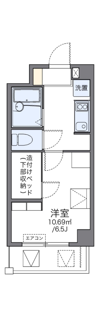 レオパレス道頓堀 間取り