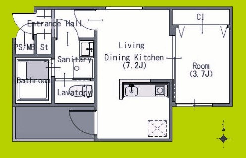 モアナ墨江 間取り