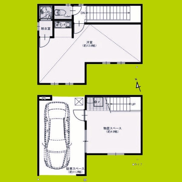 平尾ガレージハウス 間取り