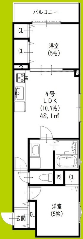 クリエオーレ菊水町 間取り