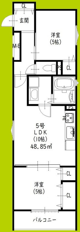 クリエオーレ菊水町 間取り