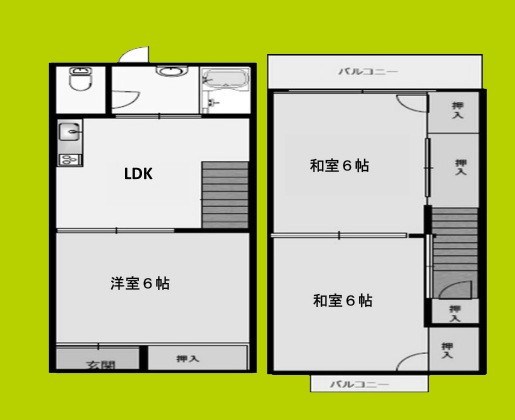 西住之江３丁目賃貸物件 間取り