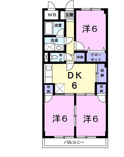 第２吉住マンション 間取り