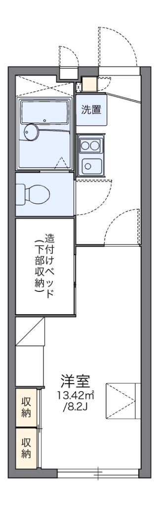 レオパレスノーサイド平田 間取り