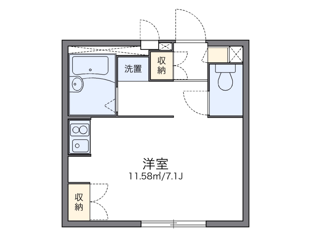 レオパレスＣｏｍｆｏｒｔ　Ｈｏｕｓｅ 間取り