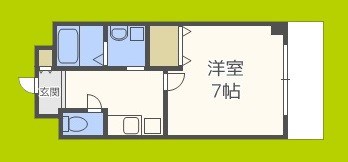 オーロラ・タワー難波 間取り