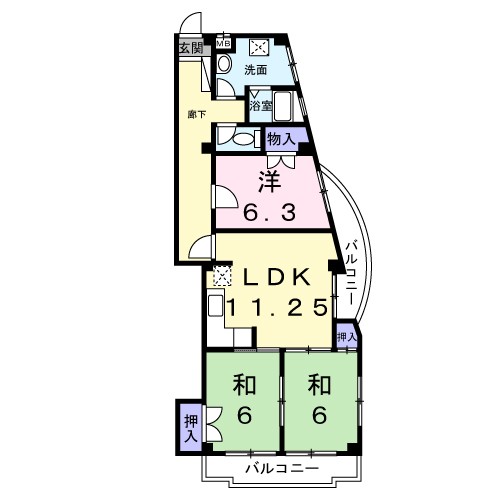 サンハイツ坂末 間取り