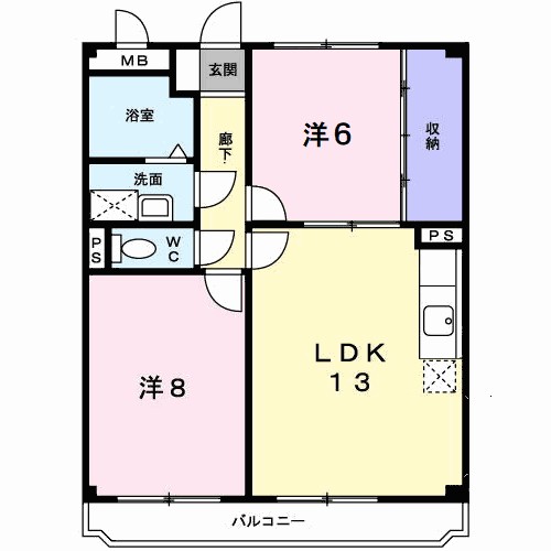 ディアコート津田 間取り