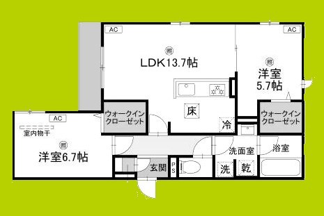 クラシスト東粉浜EAST 間取り