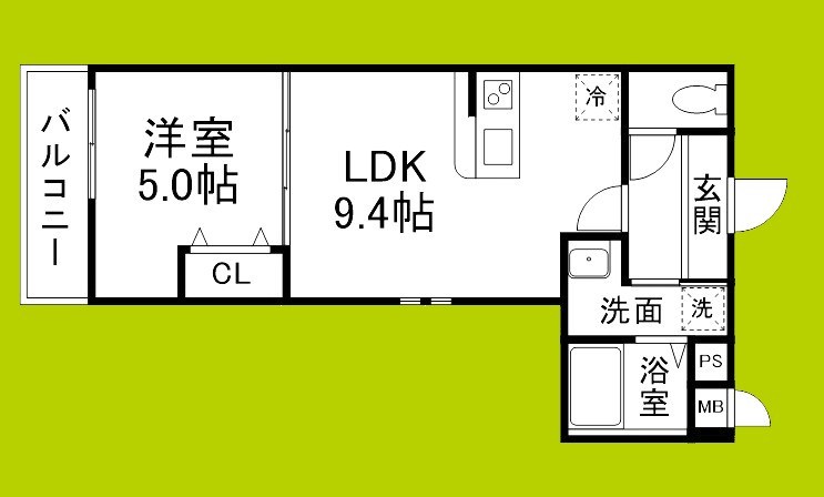 フジパレス住吉遠里小野Ⅴ番館 間取り