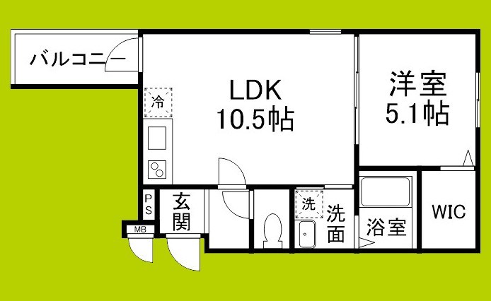 フジパレス住吉遠里小野Ⅴ番館 間取り