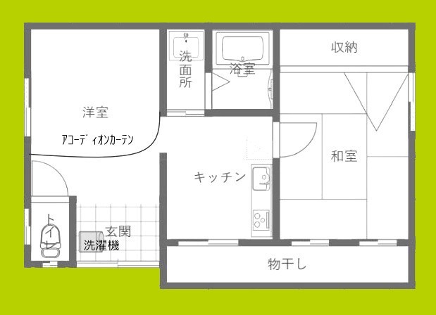 平野区平野本町　貸家 間取り