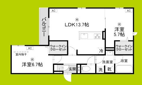 クラシスト東粉浜EAST 間取り