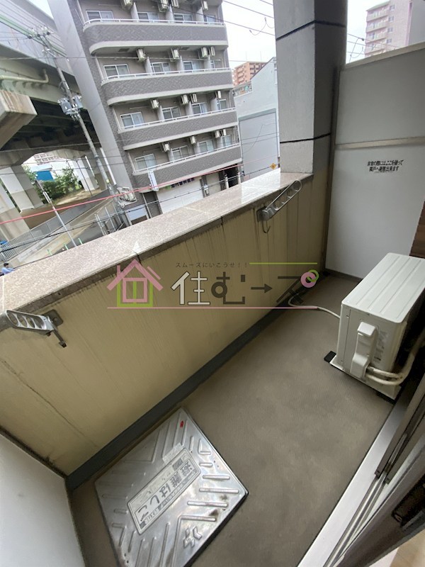 プレサンス淀リーヴァ ベランダ