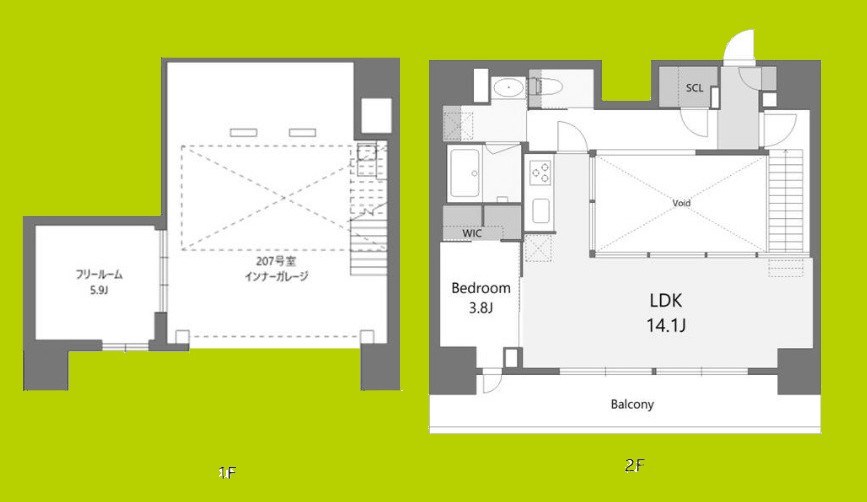 S-RESIDENCE松屋町asence 間取り