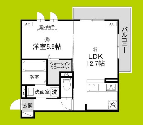 プライム金剛 間取り図