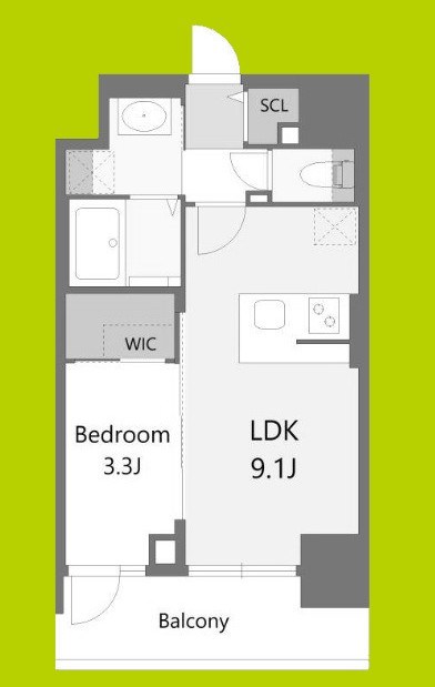 S-RESIDENCE松屋町asence 間取り