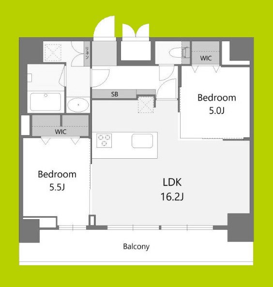 S-RESIDENCE松屋町asence 間取り図