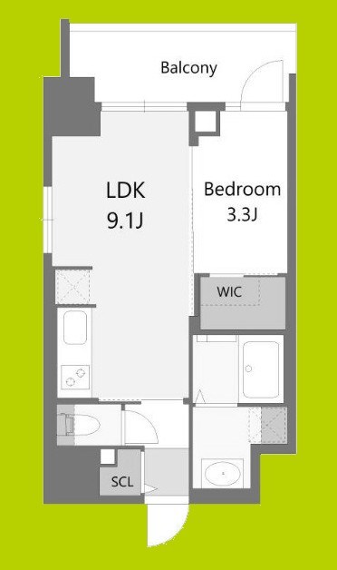 S-RESIDENCE松屋町asence 間取り図