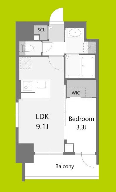 S-RESIDENCE松屋町asence 間取り図
