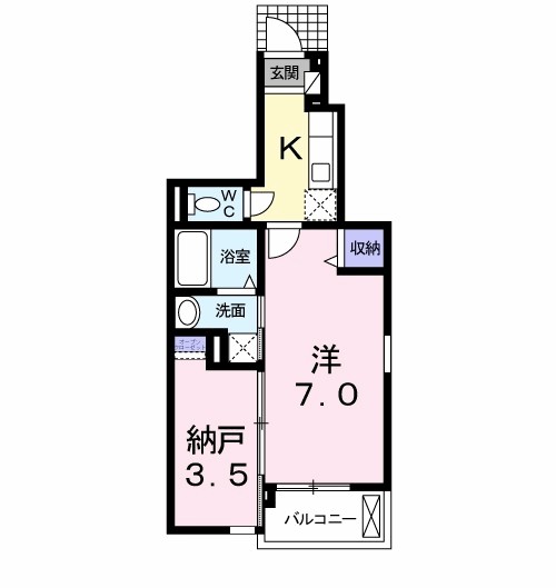 シャン・ド・フルール　Ⅱ 間取り