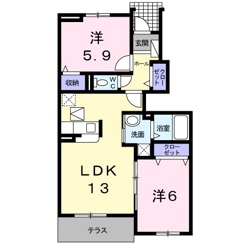 メゾン　ド　プラリネ 間取り