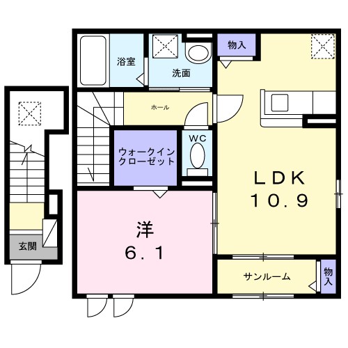 コート向田ＥＡＳＴ 間取り図