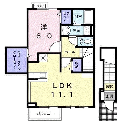 メゾン　ソレイユ 間取り