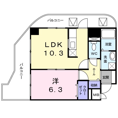 メゾン・フロールＩＭＡＫＵＢＯ 間取り