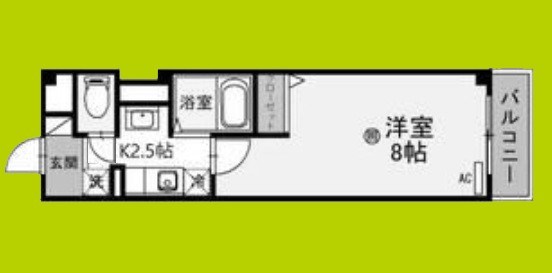 オレンジコート西心斎橋 間取り