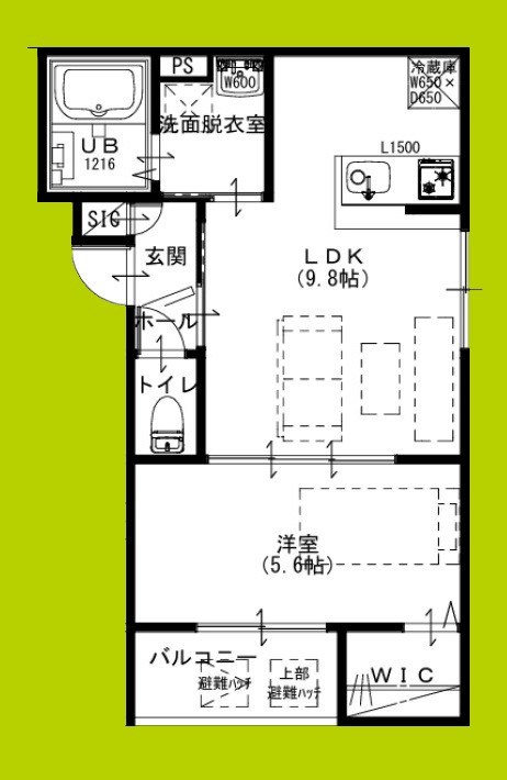 Raffine貝塚 間取り