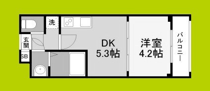 エスプレッソ難波Ⅱ 間取り