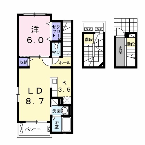 サウス　ラポール 間取り