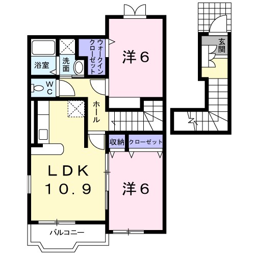 Ｂｒｉｇｈｔ　ＳｑｕａｒｅⅡ 間取り