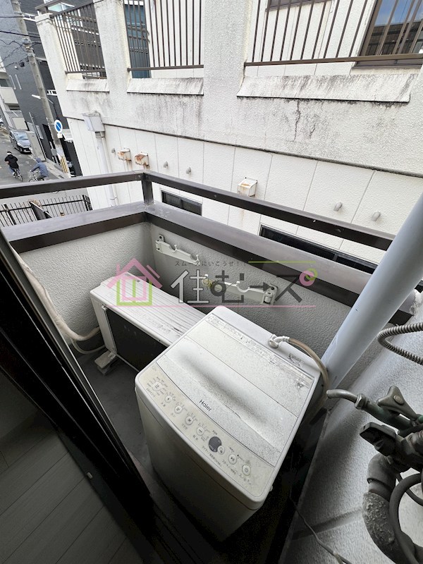 白樺ハイツ清水Ⅱ ベランダ