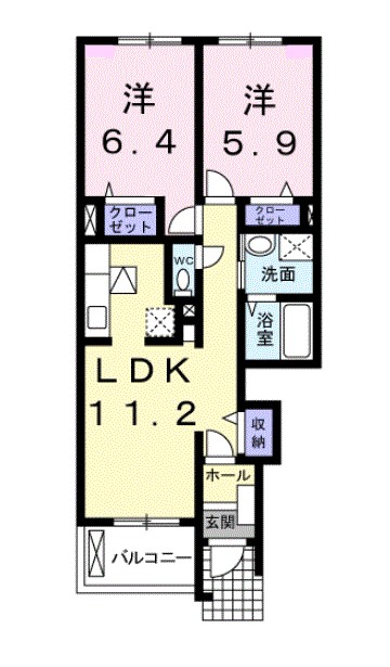 カーサ・フローレス 間取り