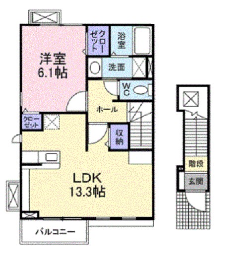 インターヴィラ雅 間取り