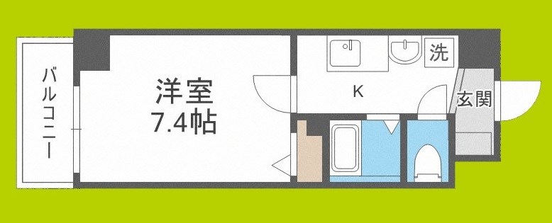 エスリードコート難波ウエスト 間取り