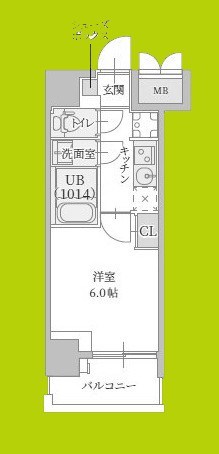 プランドール新北野 間取り